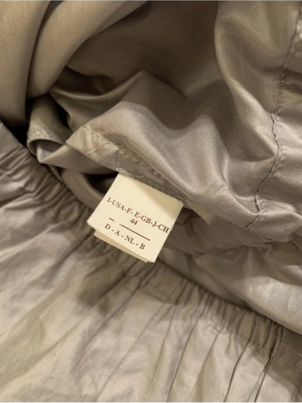 Brunello Cucinelli Windbreaker Hoodie Full Zip Jacket Cotton Silk Rain Grey 44 - Picture 6 of 11